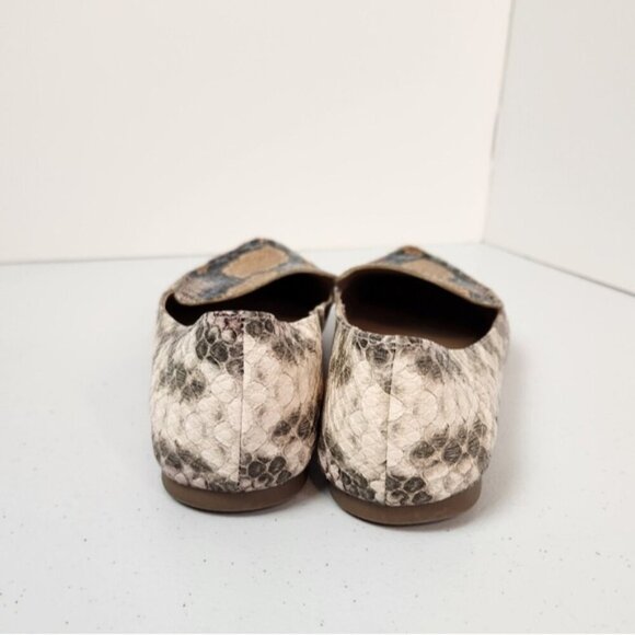 Steve Madden Feather Snakeskin Pointy Toe Loafers Flats Shoes Size 5.5 Office - Picture 5 of 7